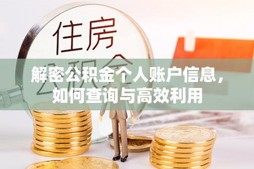 龙港解密公积金个人账户信息，如何查询与高效利用