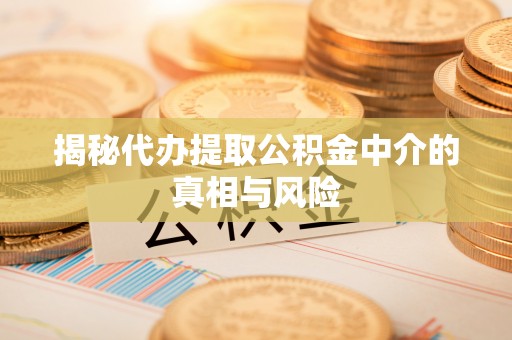 龙港揭秘代办提取公积金中介的真相与风险