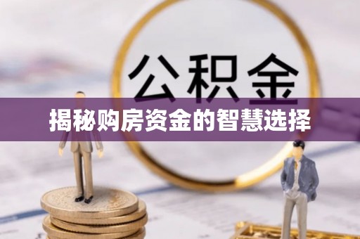 龙港揭秘购房资金的智慧选择