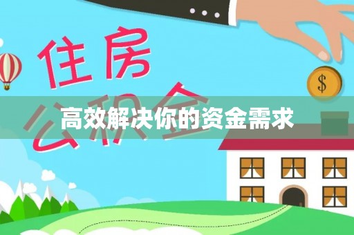 龙港高效解决你的资金需求