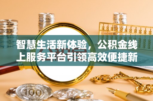 龙港智慧生活新体验，公积金线上服务平台引领高效便捷新潮流
