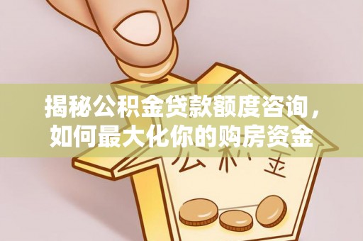 龙港揭秘公积金贷款额度咨询，如何最大化你的购房资金